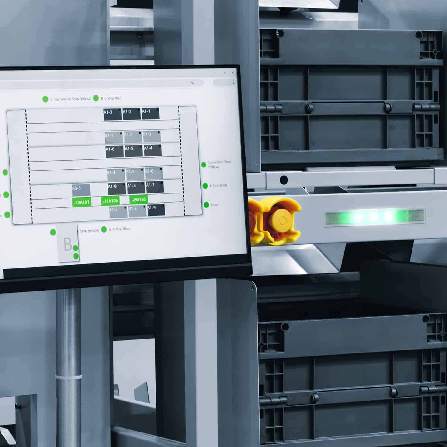 Automated Storage & Retrieval Systems (ASRS), automation and control, IESYS