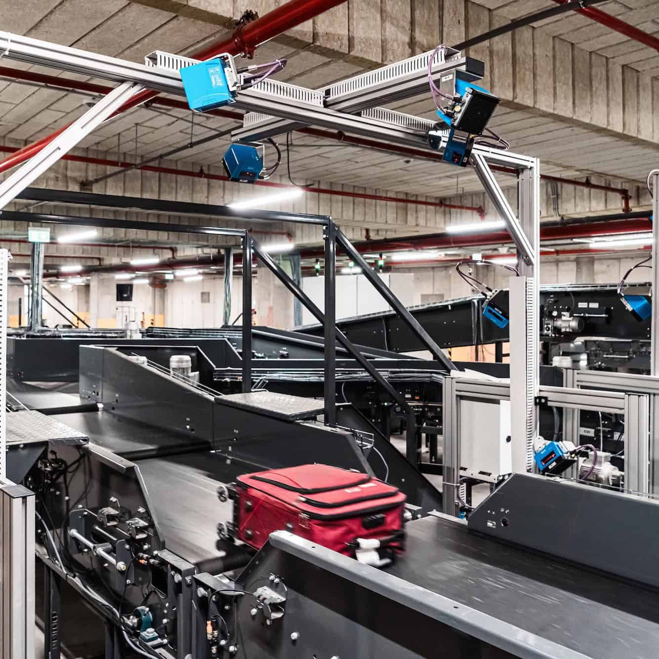 Craiova International Airport automated baggage transport infrastructure
