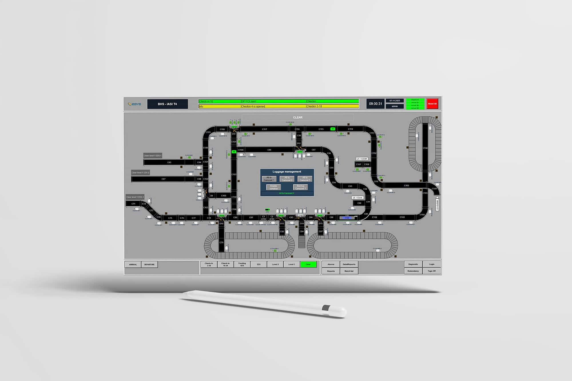 Custom SCADA & Control Systems, IESYS, airport solutions